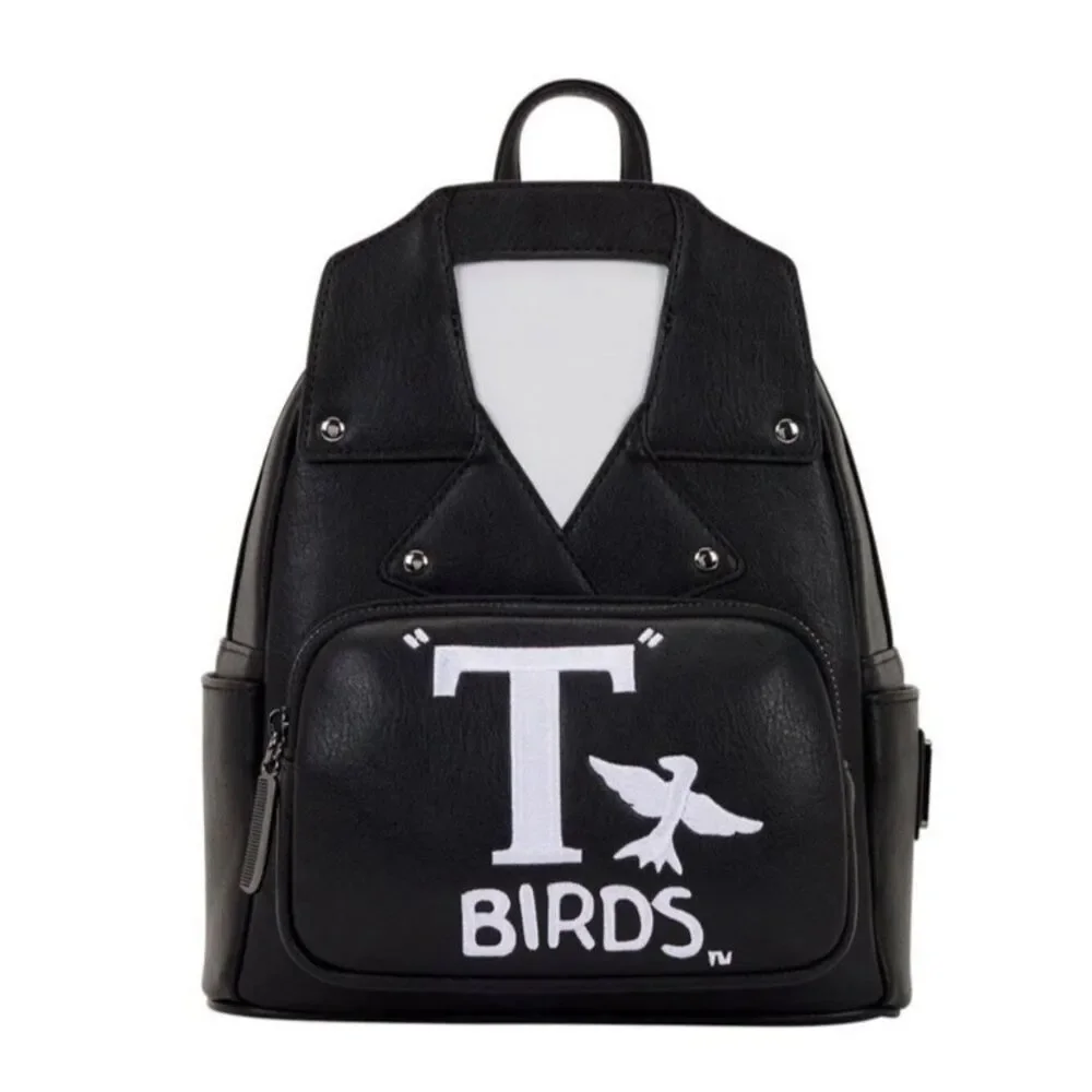 Loungefly Grease T Birds Faux Leather Jacket Cosplay Thunderbirds Backpack NWT
